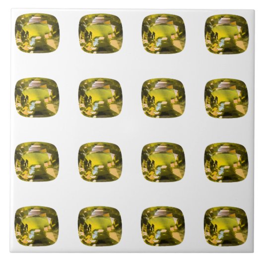 Citrien patroon tegeltje (Voorkant)