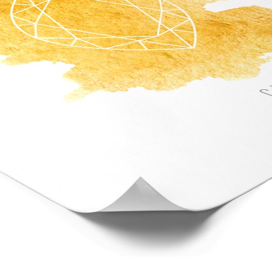 Citrine Birthstone november Poster (Hoek)