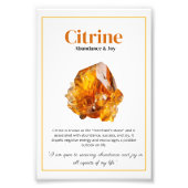 Citrine Crystal Meaning Poster (Voorkant)