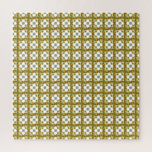 Citrine Diamond Color Art, geel Legpuzzel (Verticaal)