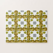 Citrine Diamond Color Art, geel Legpuzzel (Horizontaal)