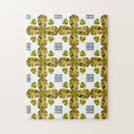 Citrine Diamond Color Art, geel Legpuzzel