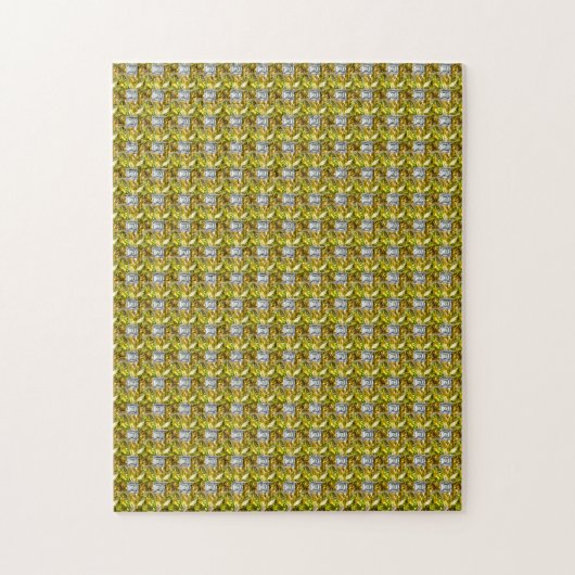 Citrine Diamond Color Art, geel Legpuzzel (Verticaal)