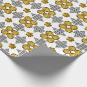 Citrine Diamond Gemstone Art, geel Cadeaupapier (Hoek)