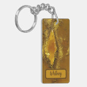Citrine en Gold geïnspireerde Sleutelhanger (02) (Voorkant Links)