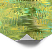 Citrine Gele Glasachtige Textuur Poster (Hoek)