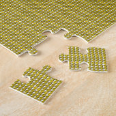 Citrine Gemstone Art, geel Legpuzzel (Zijkant)