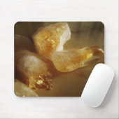 Citrine Gemstone Photo Muismat (Met muis)
