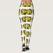 Citrine Gemstone Yellow Leggings (Achterkant)