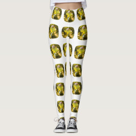 Citrine Gemstone Yellow Leggings