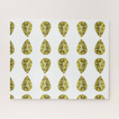 Citrine Gemstone Yellow Legpuzzel (Horizontaal)