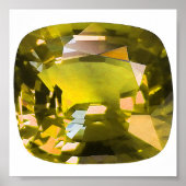 Citrine Gemstone Yellow Poster (Voorkant)