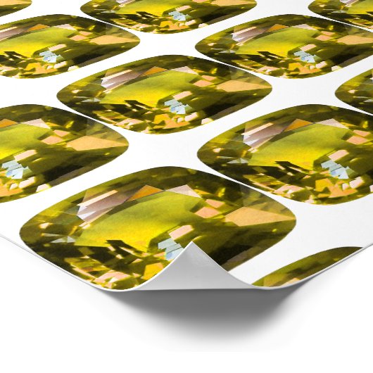 Citrine Gemstone Yellow Poster (Hoek)
