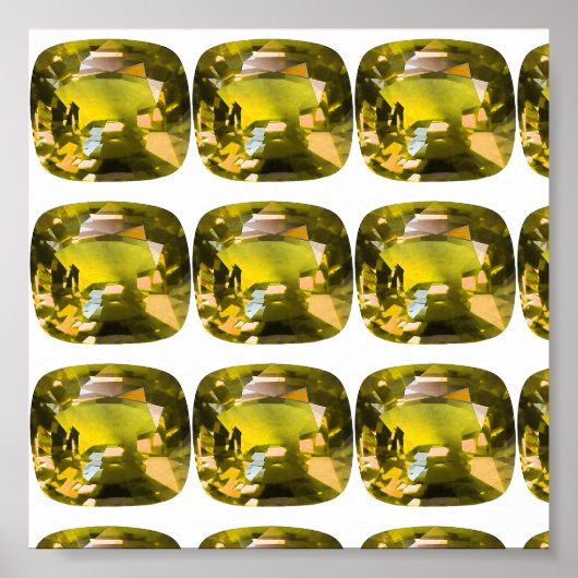 Citrine Gemstone Yellow Poster (Voorkant)