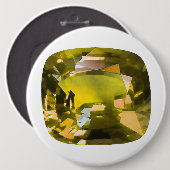 Citrine Gemstone Yellow Ronde Button 6,0 Cm (Voorkant /achterkant)