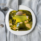 Citrine Gemstone Yellow Ronde Button 6,0 Cm (In situ)