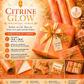 Citrine Glow Inpakpapier Vel