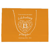 Citrine Jubileum 13 jaar gepersonaliseerd Groot Cadeauzakje (Achterkant)
