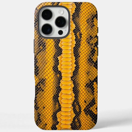 Citrine Laag: Gele Slangentextuur Case-Mate iPhone Case (Achterkant)