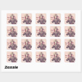 Citrine thank you anime vierkante sticker (Vel)
