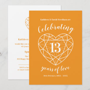 Citrine viert 13 jaar liefde feest kaart