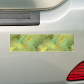Citrine Yellow Glassy Texture Bumpersticker (Op auto)