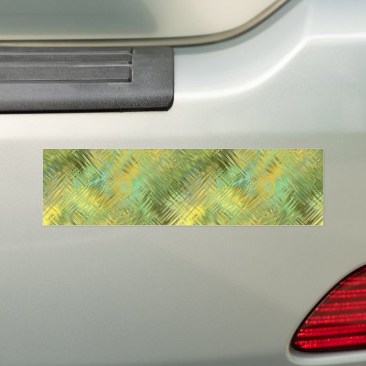 Citrine Yellow Glassy Texture Bumpersticker (Op auto)