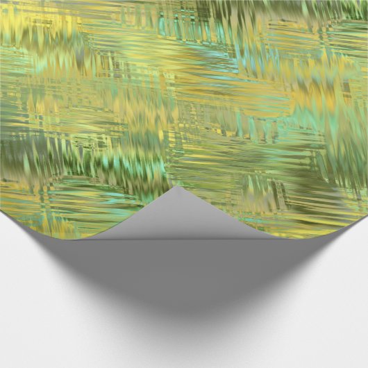 Citrine Yellow Glassy Texture Cadeaupapier (Hoek)
