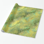 Citrine Yellow Glassy Texture Cadeaupapier (Uitgerold)