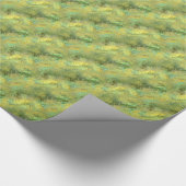 Citrine Yellow Glassy Texture Cadeaupapier (Hoek)