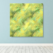 Citrine Yellow Glassy Texture Canvas Afdruk (Insitu (Houten vloer))