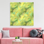 Citrine Yellow Glassy Texture Canvas Afdruk (Insitu (Woonkamer))