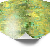 Citrine Yellow Glassy Texture Foto Afdruk (Hoek)