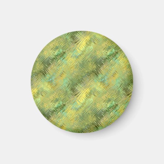 Citrine Yellow Glassy Texture Magneet (Voorkant)