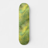 Citrine Yellow Glassy Texture Skateboard (Voorkant)