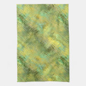 Citrine Yellow Glassy Texture Theedoek (Verticaal)