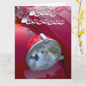 Citroë 2CV,  franse auto. Kaart (Gele Bloem)