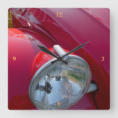 Citroë 2CV,  franse auto. Vierkante Klok (Voorkant)