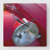 Citroë 2CV,  franse auto. Vierkante Klok (Voorkant)