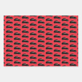 Citroen 2 CV Blue White Red Inpakpapier Vel (Voorkant 3)