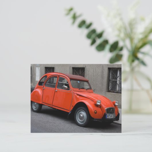 Citroën 2 CV Briefkaart (Staand voorkant)