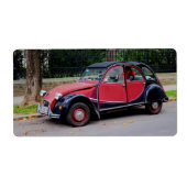 Citroen 2 CV Charleston Etiket (Voorkant)