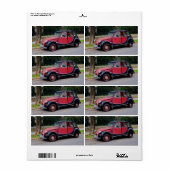Citroen 2 CV Charleston Etiket (Full Sheet)
