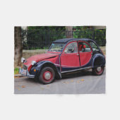 Citroen 2 CV Charleston Fleece Deken (Voorkant (Horizontaal))