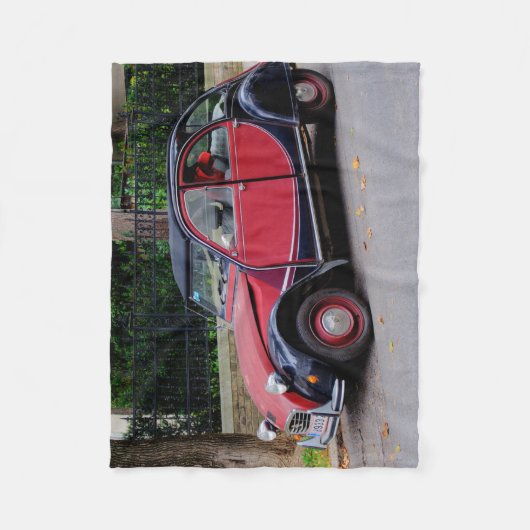 Citroen 2 CV Charleston Fleece Deken (Voorkant)