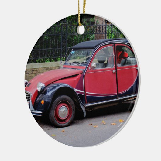 Citroen 2 CV Charleston Keramisch Ornament (Links)