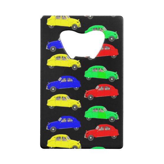 Citroen 2 CV Deux Chevaux Creditkaart Flessenopener (Achterkant)