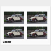 Citroën 2 CV deux chevaux Rechthoekige Sticker (Vel)