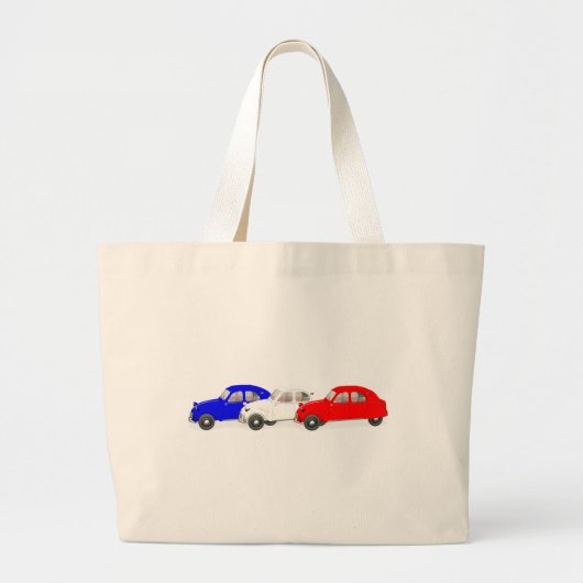 Citroën 2 CV Grote Tote Bag (Voorkant)