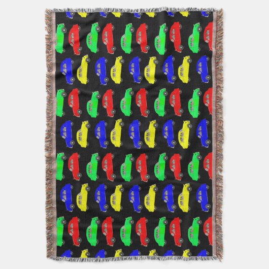 Citroen 2 CV met zijspan Deken (Voorkant Verticaal)